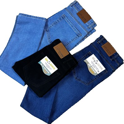 Mr.Denim 3pcs Premium Jeans Pant Combo – Black, Sky Blue & Deep Blue (Size: 28-36)