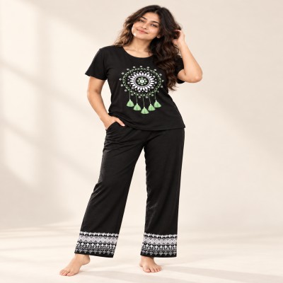 Ladies Wear Premium cotton Suit black